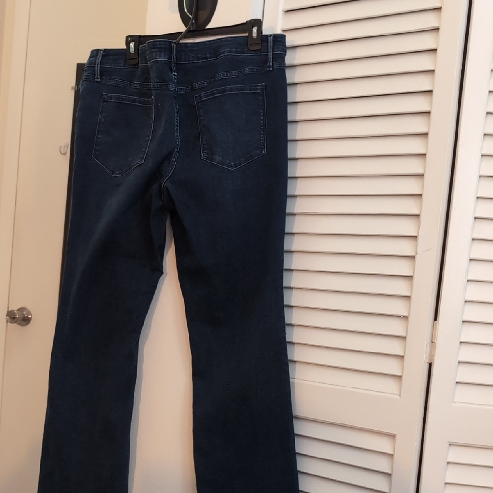 Simply Vera Vera Wang Dark Blue Flare Jeans - Picture 3 of 7